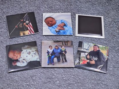 6 of your favorite photos printed on durable magnets - 2.5" X 2.5"