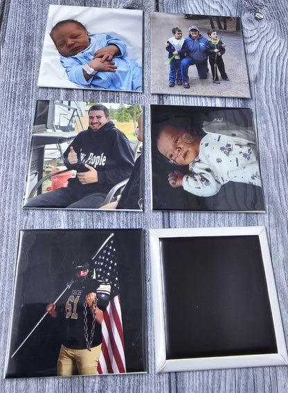 6 of your favorite photos printed on durable magnets - 2.5" X 2.5"
